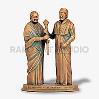 Dr.M.G. Ramachandran & Dr.J. Jayalalithaa Sculpture