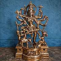 Maha Kali Metal Sculpture