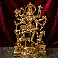Maha Kali Metal Sculpture