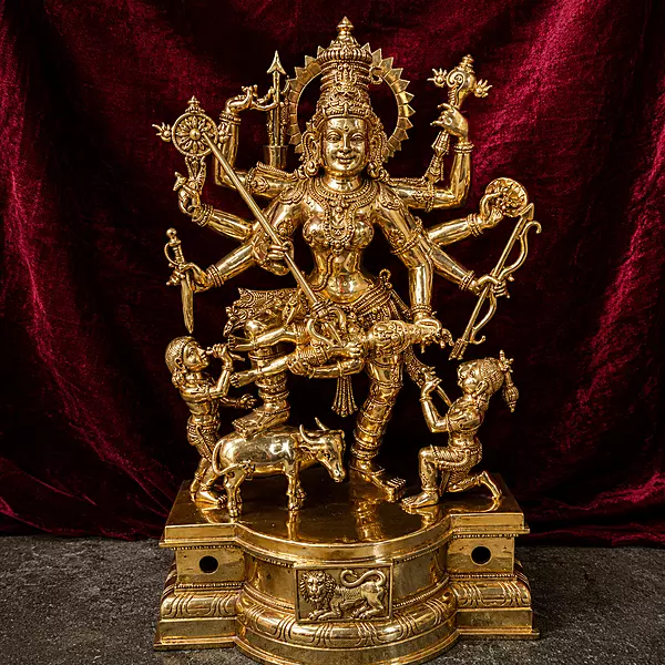 Maha Kali Metal Sculpture