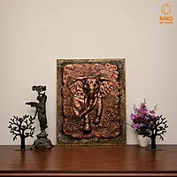 Elephant Wall Mural Sculpture