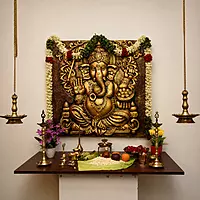 Vinayagar Wall Mural Relief Sculpture(A1)