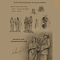 Dr.M.G. Ramachandran & Dr.J. Jayalalithaa Sculpture