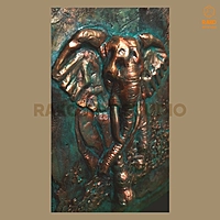 Elephant Wall Mural Sculpture