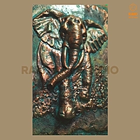 Elephant Wall Mural Sculpture