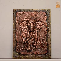 Elephant Wall Mural Sculpture
