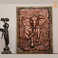 Elephant Wall Mural Sculpture