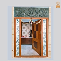 Gaja Lakshmi  Wall Mural Relief Sculpture