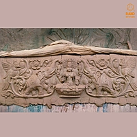 Gaja Lakshmi  Wall Mural Relief Sculpture
