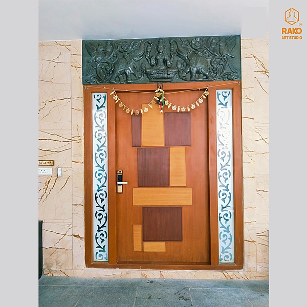 Gaja Lakshmi  Wall Mural Relief Sculpture