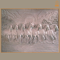 Horse Wall Mural Sculpture (A2)