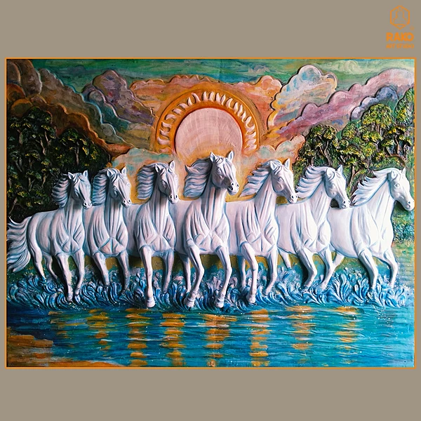 Horse Wall Mural Sculpture (A2)
