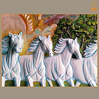 Horse Wall Mural Sculpture (A2)