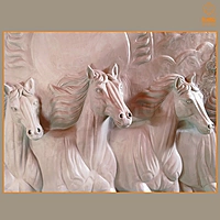 Horse Wall Mural Sculpture (A2)
