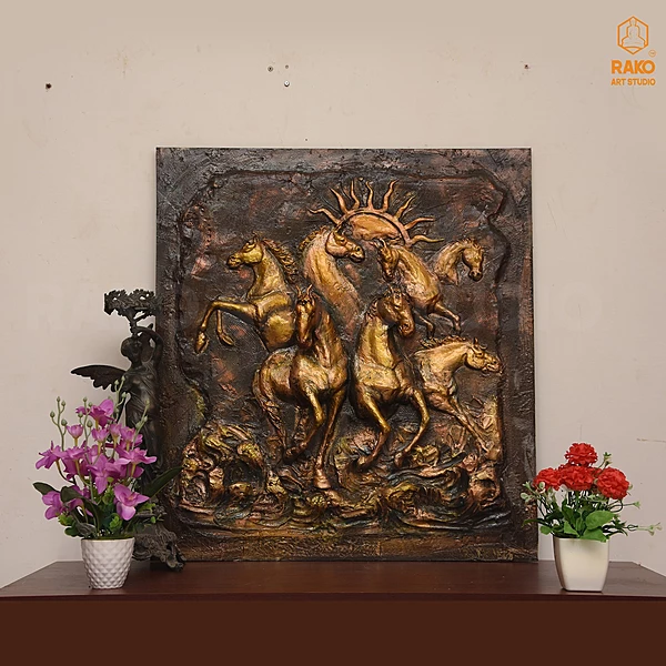 Horse Wall Mural Sculpture (A1)