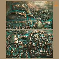 Mahabalipuram Wall Mural Sculpture