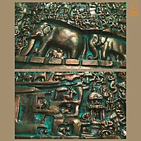 Mahabalipuram Wall Mural Sculpture