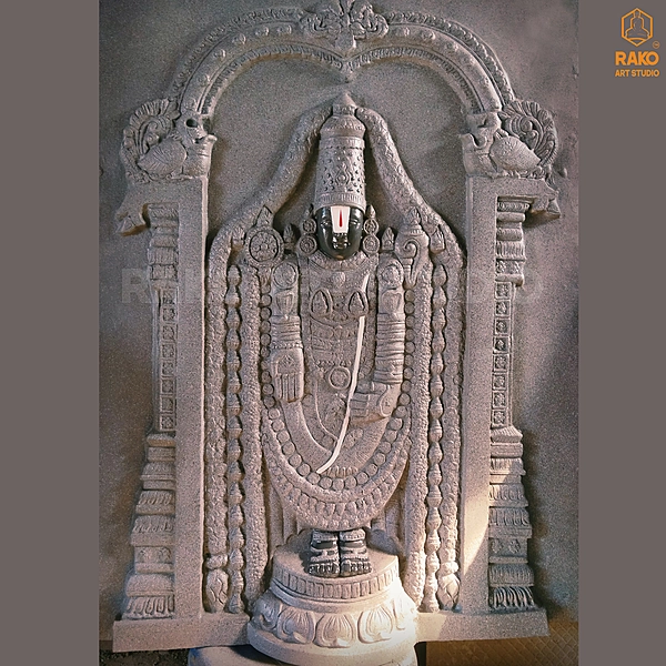 Perumal Wall Mural Relief Sculpture 03