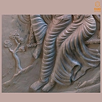 Radha Krishna Wall Mural Sculpture