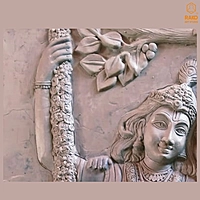 Radha Krishna Wall Mural Sculpture