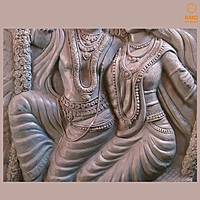 Radha Krishna Wall Mural Sculpture