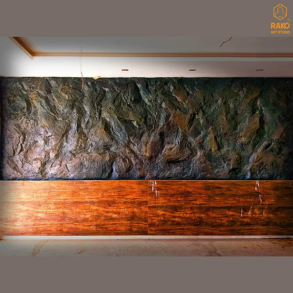 Rock Wall Mural Relief Sculpture