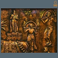 Tamil Festival Wall Mural Relief Sculpture