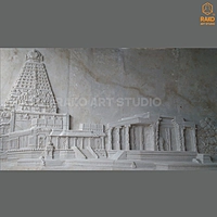ThanjaiPeriya  Kovil marble stone finishing wall mural
