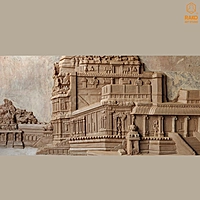 ThanjaiPeriya  Kovil marble stone finishing wall mural