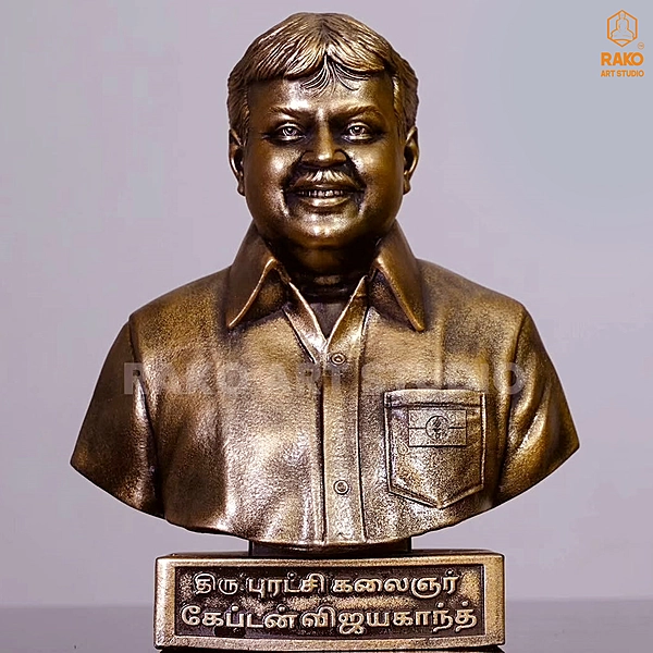 Vijaykanth Portrait Sculpture