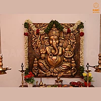Vinayagar Wall Mural Relief Sculpture(A1)