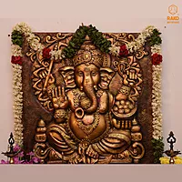 Vinayagar Wall Mural Relief Sculpture(A1)