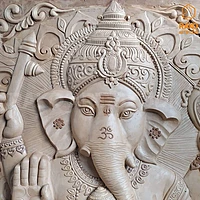 Vinayagar Wall Mural Relief Sculpture(A2)
