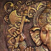 Vinayagar Wall Mural Relief Sculpture(A2)